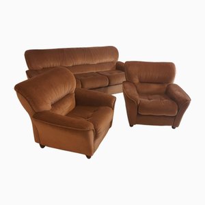 Sofa and Armchairs from Doimo, 1980s, Set of 3