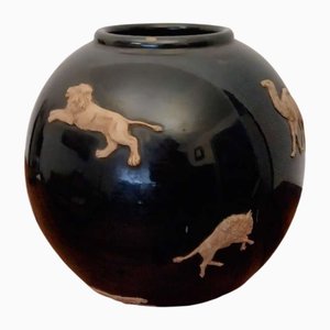 Majolika Vase von Spica, Albisola, Italy, 1920er