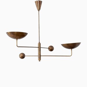 Lampe à Suspension Vintage en Laiton, 1960s