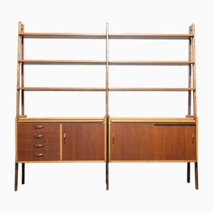 Early Scandinavian Double Wall Unit, 1950s