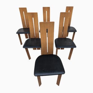 Chairs by Mario Marenco for Mobilgirgi, 1970s, Set of 6
