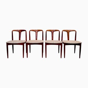 Model Juliane Teak Dining Chairs by Johannes Andersen for Uldum Møbelfabrik, Denmark, 1960s, Set of 4