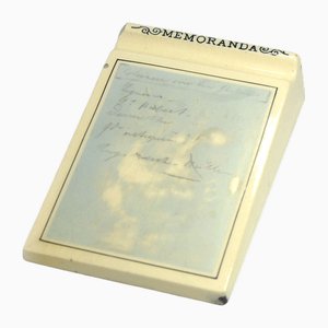 Viktorianisches Notizbuch aus Porzellan, 1900er