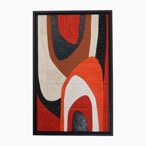 Veronique Lamothe, 1970s Inspired Puzzle Board, Lime, Plaster, Clay and Waxed Concrete
