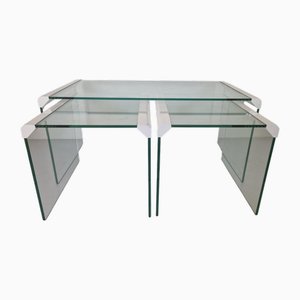 Tavoli ad incastro T35 di Pierangelo Gallotti per Gallotti & Radice, anni '70, set di 3