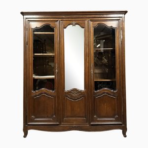 Louis XV Style Bookcase in Oak, 1880s