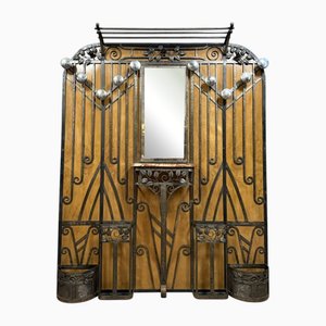 Portemanteau Art Déco en Fer Forgé, 1920s