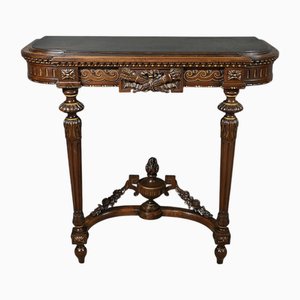 Pflanzenkonsole aus Nussholz im Louis XVI Stil, Mitte des 19. Jahrhunderts