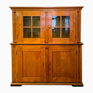 Biedermeier Buffets in Cherry Wood, Birch and Ebonization Veneered on Softwood Body, 1820s, Set of 2