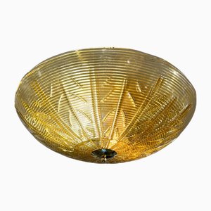 Deckenlampe aus Muranoglas mit Goldpuder