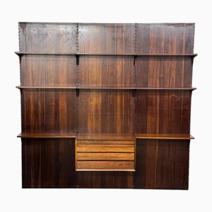 Système d'Étagère Mural Vintage en Palissandre par Poul Cadovius pour Cado