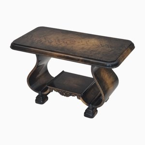 Danish Artdeco Coffee Table with Shelf in Ash Wood, 1950s