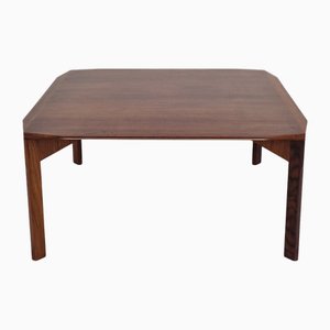 Table Basse Carrée en Noyer Chanfreiné de Stildomus, Italie, 1960s