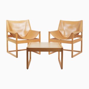 Armchairs and Coffee Table Canto attributed to Rainer Schell for Franz Schlapp, 1960s, Set of 3