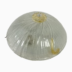 Venetian Ceiling Light with 4 Lights in Grit Murano Glass, 1980s