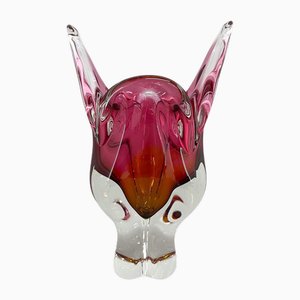 Art Glass Vase attributed to Josef Hospodka for Chribska Glassworks, 1960s