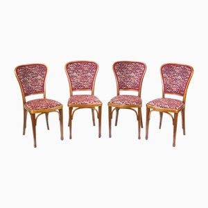 Sedie nr. 717 di Gustav Siegel per Thonet, anni '20, set di 4