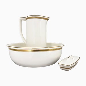 Wash Bowl and Pitcher Set from Villeroy & Boch, 1890s, Set of 3