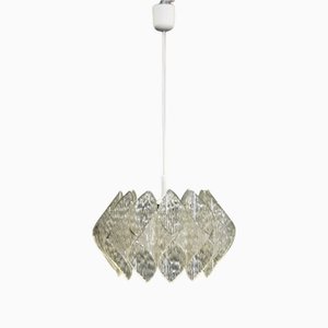 Mid-Century Resin and Glass Pendant, 1960s