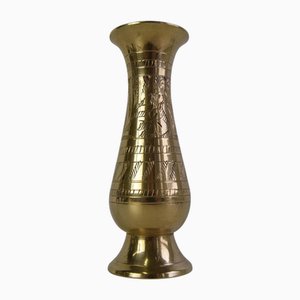 Vintage Brass Vase, India, 1960s