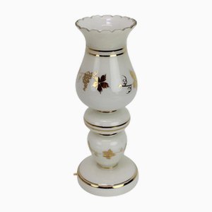 Vintage Glass Table Lamp, Germany, 1980s