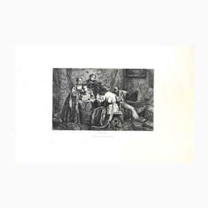 Edouard Moyse, La Répétition, Etching, 1870s