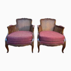 Set of Louis XV Style Cane Armchairs