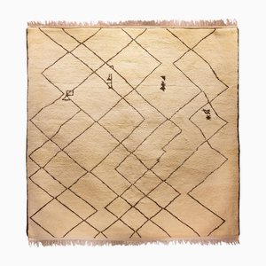 Moroccan Geometric Wool Rug, 1980s