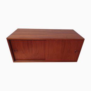 Cabinet Wall Unit in Teak by Kai Kristiansen for Feldballes Møbelfabrik, 1960s