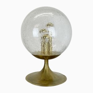 Large Hollywood Regency Brass Ball Table Light in the style of Stilnovo, Italy 1970s