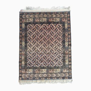 Tappeto turkmeno in lana e seta, anni '70