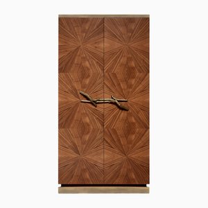 Walnut Bar Cabinet by Ginger & Jagger