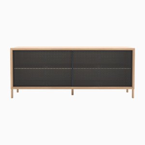 Schiefergraues Gabin Sideboard aus Eiche Natur von Harto