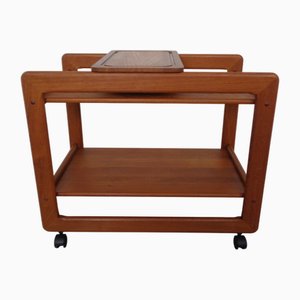 Large Teak Bar Cart from Tarm Stole Møbelfabrik, Denmark, 1960s