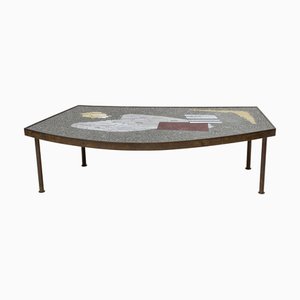 Mid-20th Century Coffee Table with Mosaic Top by Berthold Müller-Oerlinghausen