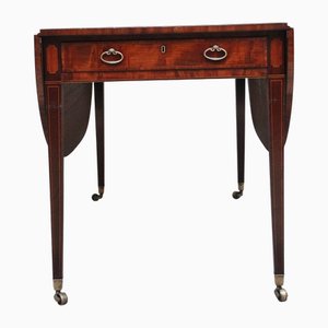 Großer antiker Pembroke Tisch aus Mahagoni mit Intarsien, 1810