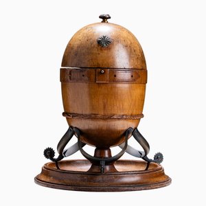 2nd Half of the 19th Century Egg-Shaped Wooden Box by Maison Alphonse Giroux, Paris