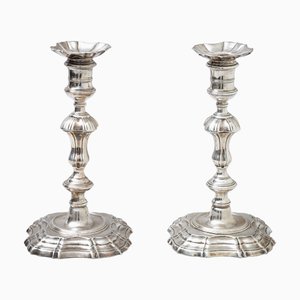 Silver Candleholders, London, 1742, Set of 2