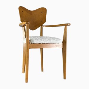 Cœur Model Armchair attributed to René-Jean Caillette, France, 1950s