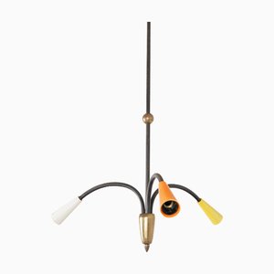 Bunte Vintage Deckenlampe, 1950er