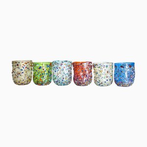 Murano Crystal Glasses by Mariana Iskra, Set of 6