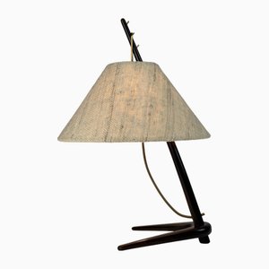 A. Pöll zugeschriebene Mid-Century Dornstab Tischlampe für Kalmar, 1947