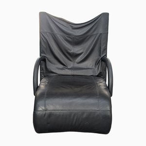 Poltrona vintage in pelle di Ligne Roset, anni '80