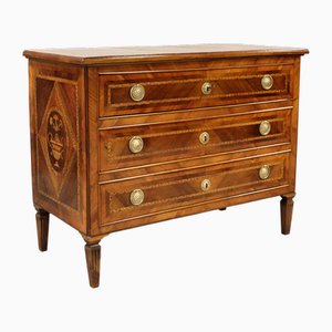 Cassettiera Luigi XVI in noce, Italia, XVIII secolo