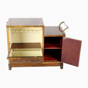 Mueble de bar móvil Art Déco, años 20