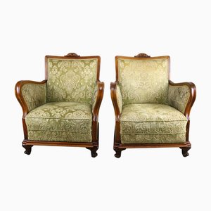 Victorian Chairs, Armchairs and Sofa, Set of 5