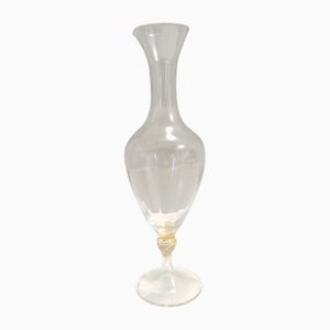 Transparent and Murano Glass Pitcher Vase by La Murrina, 1980s