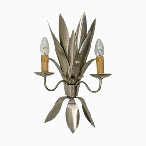 Wandleuchte Garbe of Leaves aus Eisen, 1980er
