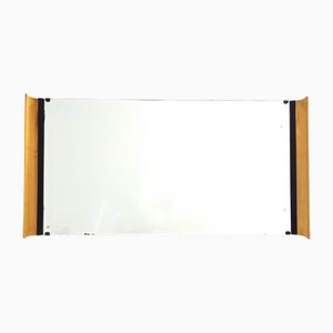 Rectangular Ebonized Beech and Maple Wall Mirror by Paolo Buffa, Italy, 1940s