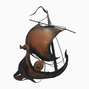 Vintage Griffin Wall Lamp Ship, 1970s